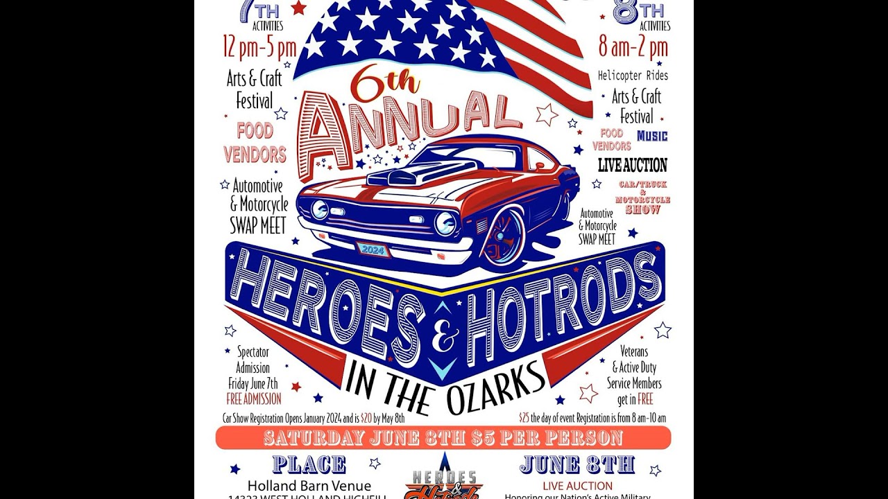 Engines, Enthusiasm, and the Community Spirit: Exploring the Heroes and Hot Rods in the Ozarks Event
