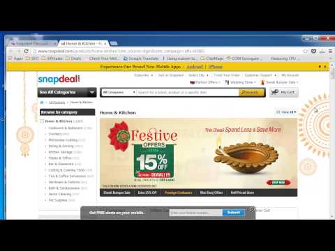 How To Find & Use Snapdeal Discount Coupons (HD 720p)