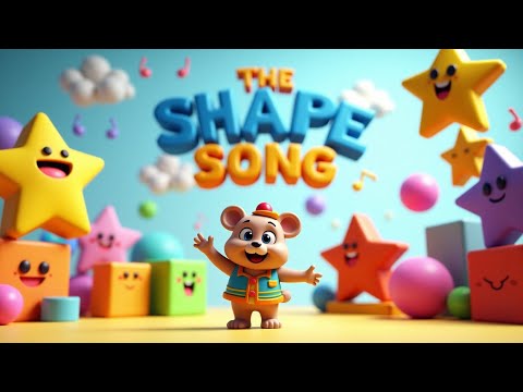 nursery rhymes for kids  learn shapes through music & movement  3d animated song