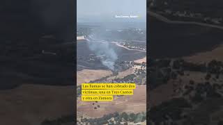 Desoladoras imágenes de la veintena de incendios queman varios puntos de España