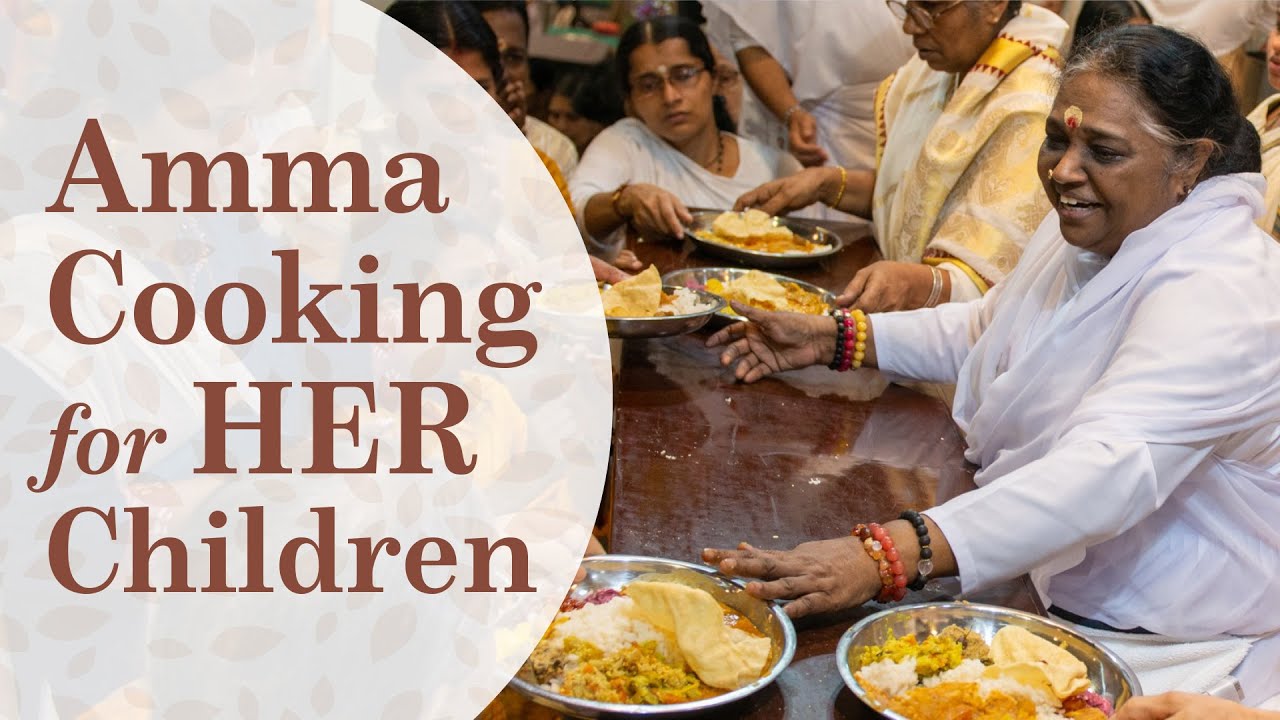 Amma cooking for her children