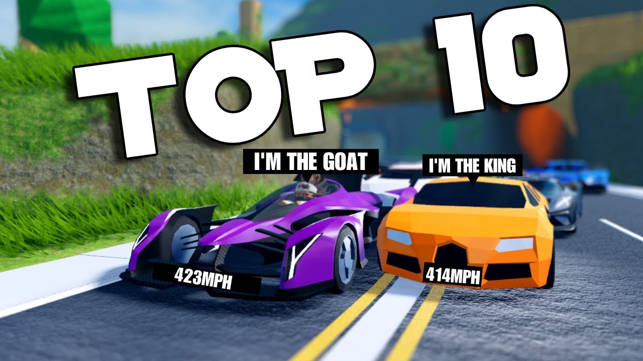 TOP 10 FASTEST CARS IN ROBLOX JAILBREAK (NOV 2024) - YouTube