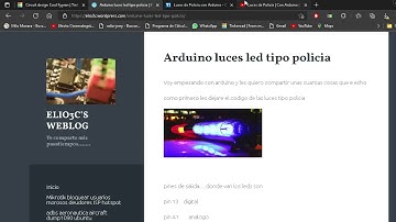 luces de policia con diferentes codigos con arduino sensillo