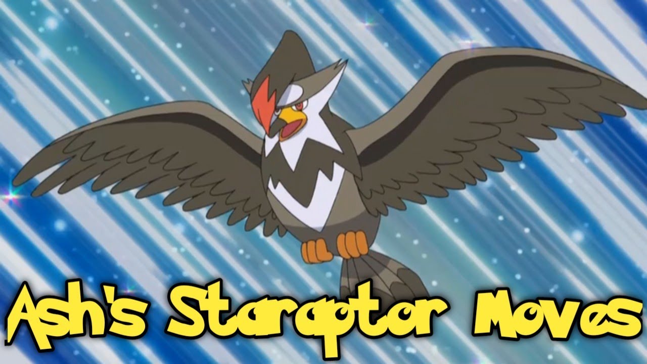 Ash's staraptor Moves