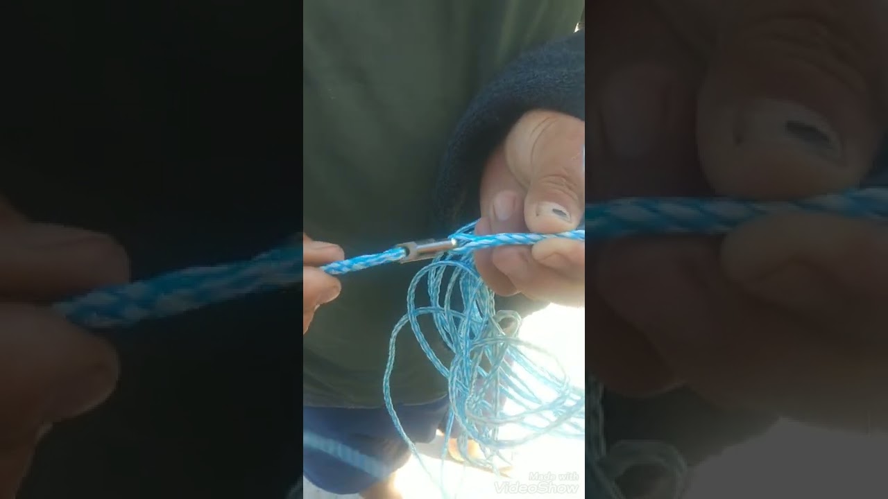 como colocar tenso na tarrafa de argola método que usamos em Laguna