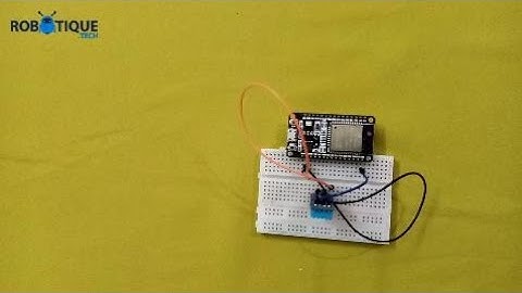 Montage de la carte ESP32 avec le capteur DTH11
