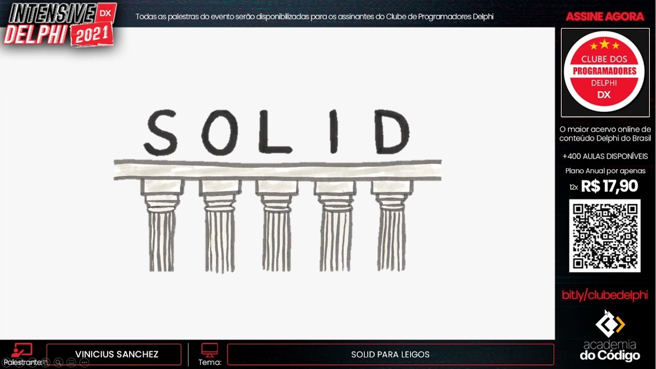 SOLID para leigos - Intensive Delphi 2021
