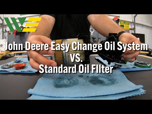 John Deere Easy Change Oil System vs Standard Lawn Mower Oil 