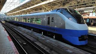 【特急ひたち16号品川行き】E657系カツK1編成（ブルーオーシャン塗装）が東京駅9番線に到着するシーン（16M）2025.09.06