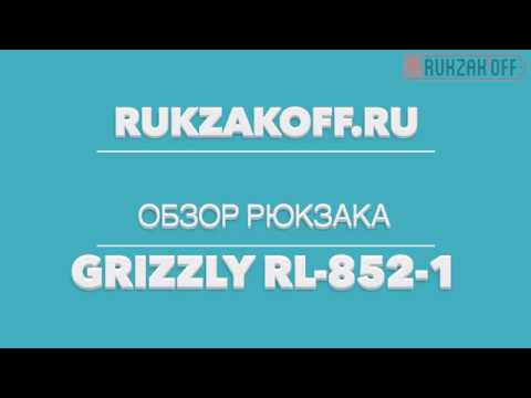 Обзор рюкзака Grizzly Rl-852-1