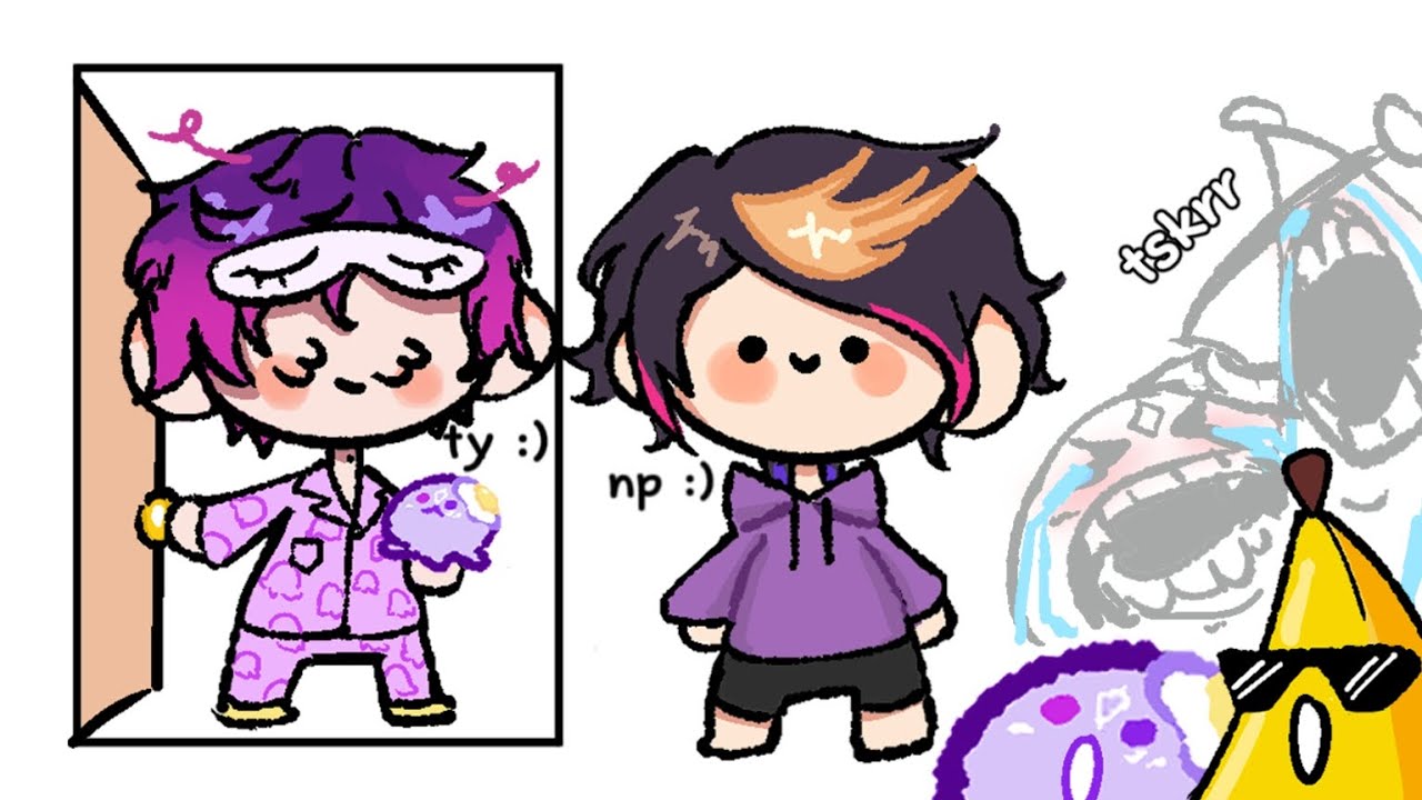 Shu & Uki's bathbomb moment [Nijisanji Animation]