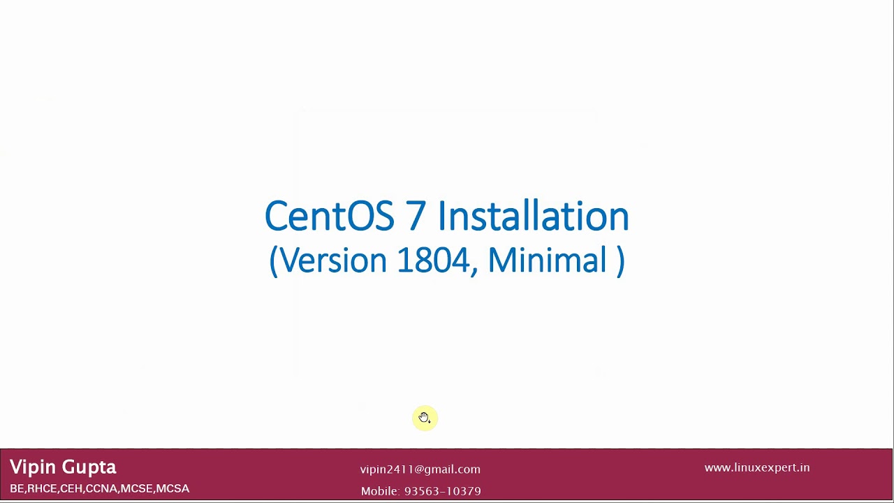 Centos 7 installation - YouTube