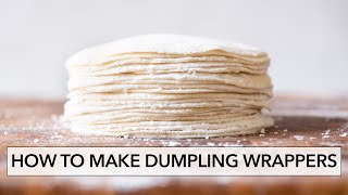 How to Make Dumpling Wrappers (Dumpling Skins/餃子皮) | Lisa Lin