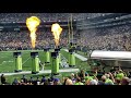 Seahawks opening game entrance