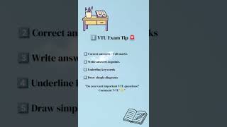 VTU exam important tips to score marks💯 #vtuengineering #vtuexams #vtuexam #engineering #cse #ece