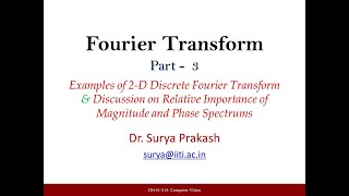 Lecture 11: Fourier Transform - Part 3