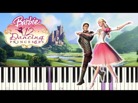 Barbie 12 Dancing Princesses Theme Piano Tutorial