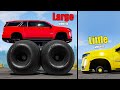 Large Vs Little Wheels 33 Beamng Drive 
