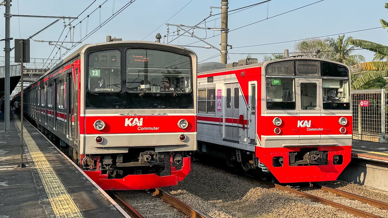 Nonton KRL Commuter Line di Stasiun Jurangmangu! JR 203 ex Joban Line, JR 205 Yokohama, Musashino!