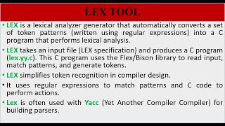 T0PIC 13 - LEX TOOL