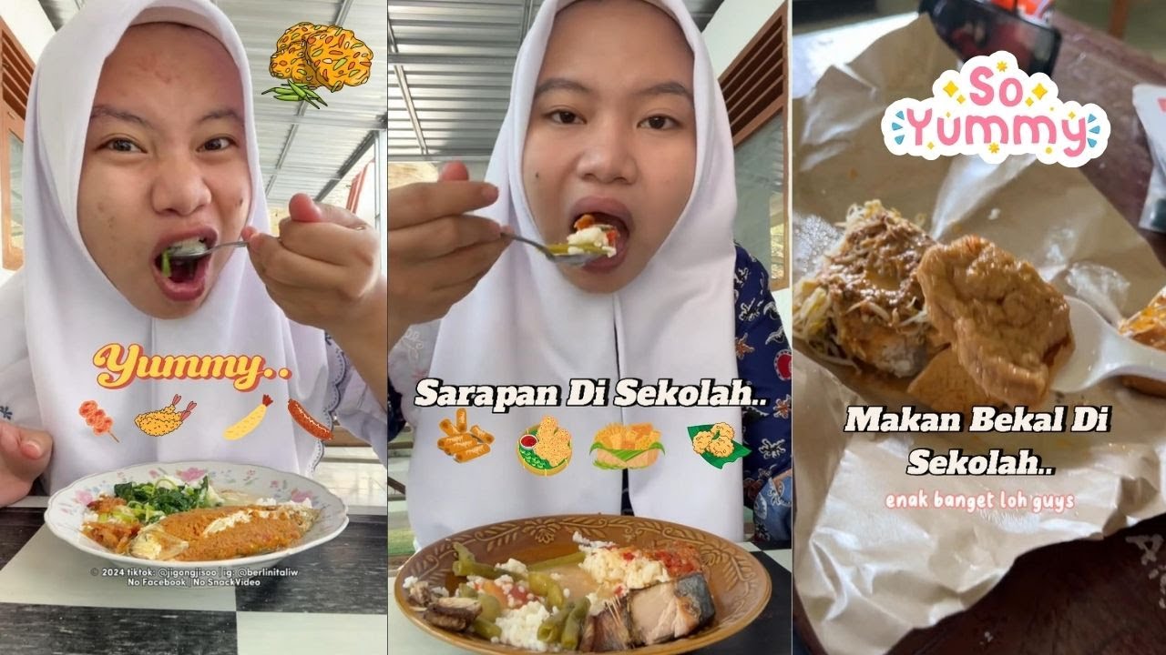 Kompilasi Jajan Apa Aja Di Sekolah Dan Makan Bekal Tiktoker Ibeeengg