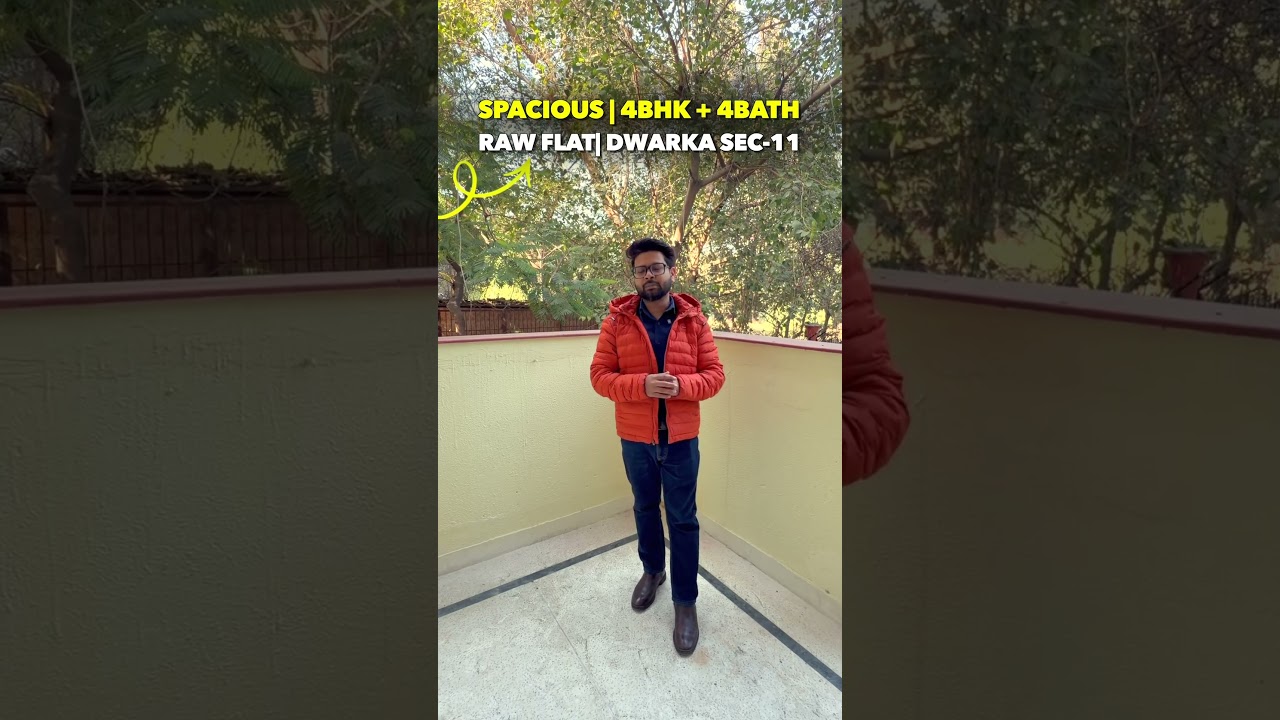 RAW 4BHK + 4 Bath✅ Society Flat for Sale | Sapna Ghar Apartment, Dwarka Sec-11