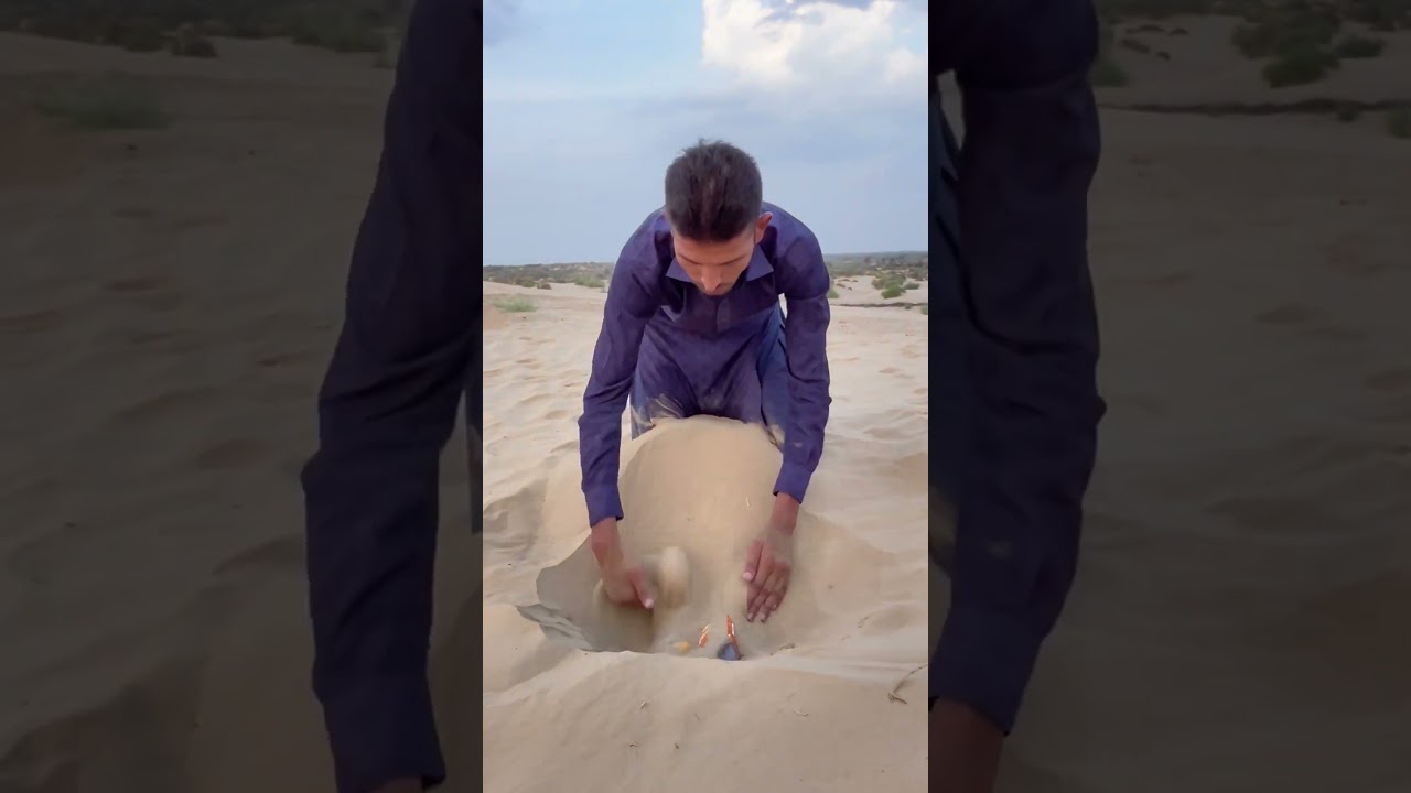 Extraction mangoes 🥭and drink 🍹 in sand desert 🏜️ 