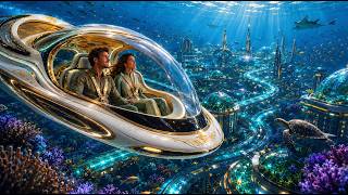 Futuristic Underwater City 2100 | Peaceful Sci-Fi Ambient Music for Sleep, Relaxation & Focus