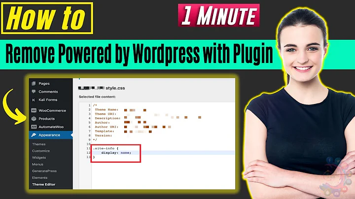 How to remove powered by wordpress with plugin 2026