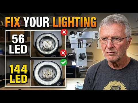 Fix Your Microscope Lighting – 56 vs 144 LED Ring Light (Huge Difference)