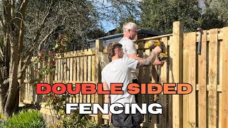 Installing Double Sided Fencing 