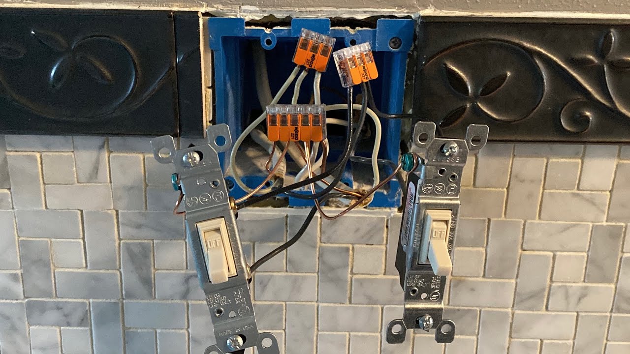 Как подключить выключатели света в ванной комнате