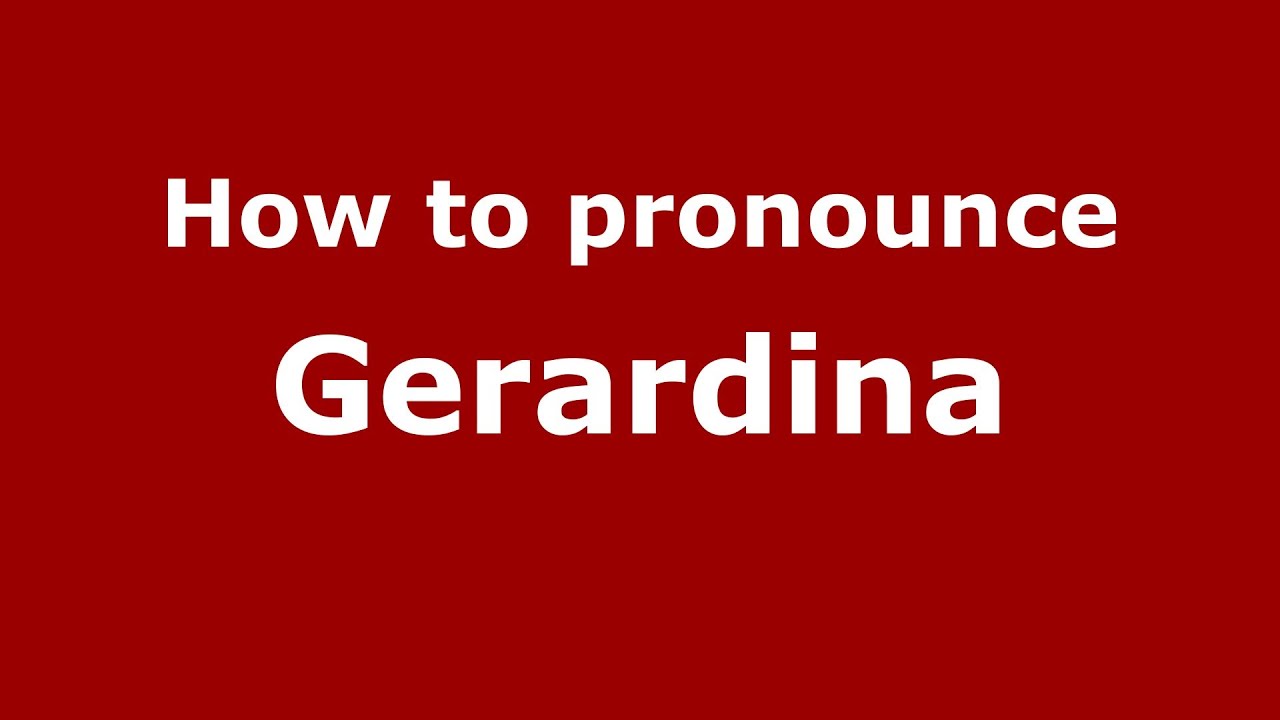 How to pronounce Grgurina