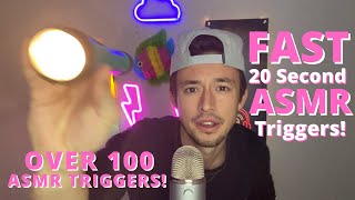 20 Second Fast ASMR Triggers for ADHD | Fast ASMR | Fast, Random, Aggressive ASMR