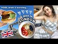 WHAT I ATE IN A DAY OUT IN LONDON 2021 | Food, Drinks, Tourist in my own city | Vegan in London Vlog