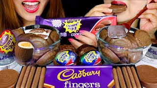 Asmr Cadbury Creme Eggs, Chocolicious Cookie Cereal, Cadbury Fingers, Chocolate Wafer Rounds 먹방