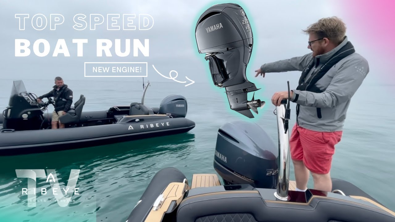 Boat TV Ribeye: A683 Boat with Brand New Yamaha V6 225hp Engine | Top Speed Test!!