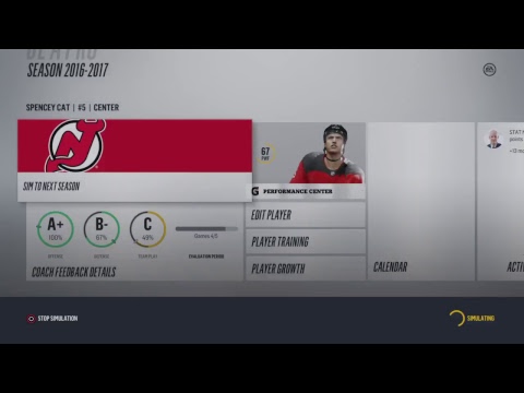 gaming logo NHL 18 BE A PRO (center). The long road to the cup