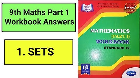 9th Maths Part 1 lesoon 1  Workbook Answers |1.Sets