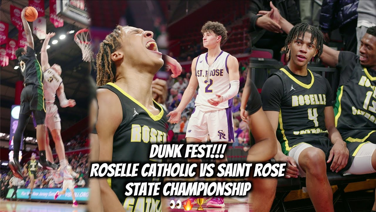 GAME OF THE YEAR?!! Roselle Catholic vs St Rose WAS A MOVIE! State ...