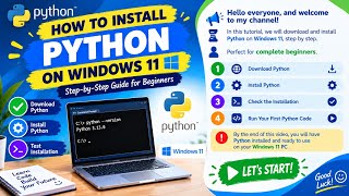 How to Install Python on Windows 11 | Complete Step-by-Step Guide for Beginners