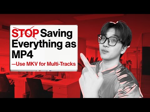 Stop Saving Everything As MP4 Use MKV For Multi Tracks 