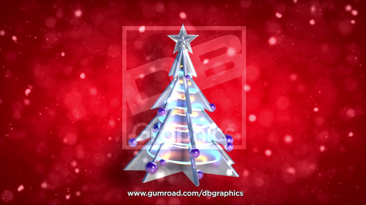- XMA TREE LOOP - red glitter 01 - DBgraphics -