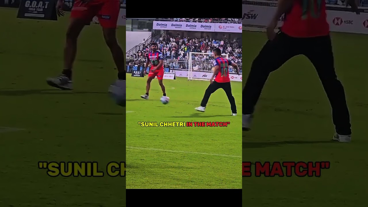 Indian Goat Sunil Chhetri Shocked Messi😍❤️‍🩹#shorts #football #indianfootball #sunil #messi