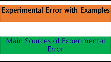 Experimental Error