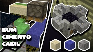 KUM - ÇİMENTO - ÇAKIL FARMI | MINECRAFT | 1.19  | JAVA EDITION