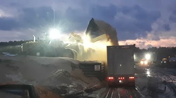 Loading Sawdust at busy sawmill.     Dustrunner Video