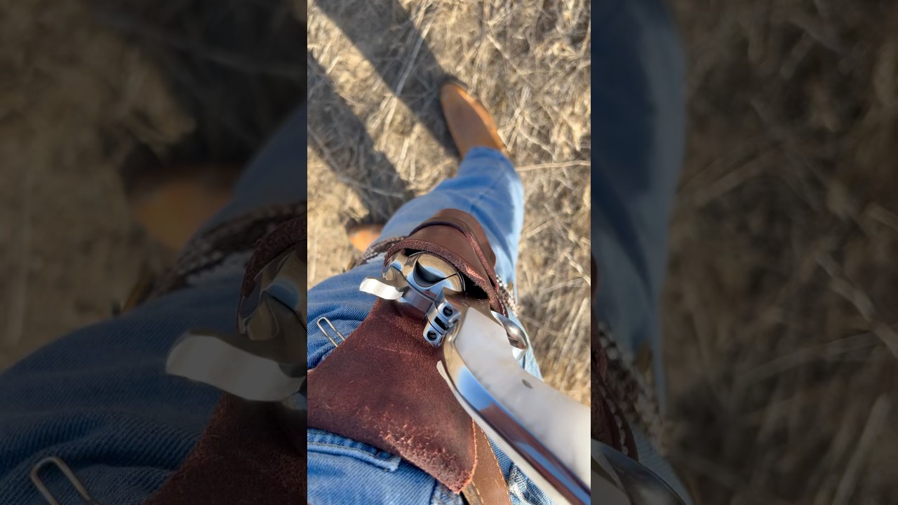 Ruger New Vaquero in 45 LC. Nothing prettier than a shiny single action