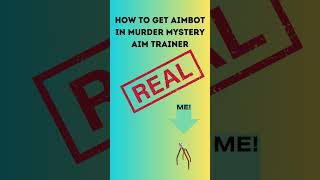 How to get AIMBOT in MM2 aim  #mm2roblox #mm2gameplay #roblox