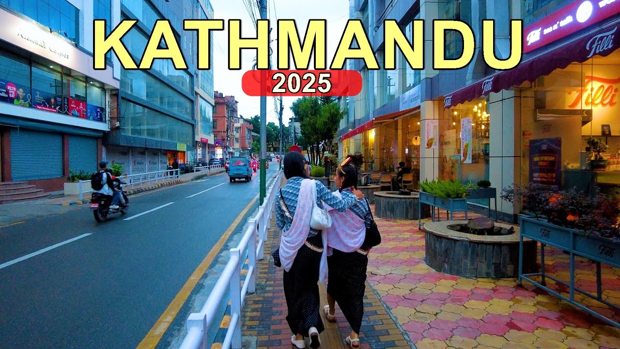 🇳🇵Kathmandu City Evening Hour Walking Tour 2025 Nepal [4K🇳🇵] Kamaladi to Durbar Marg